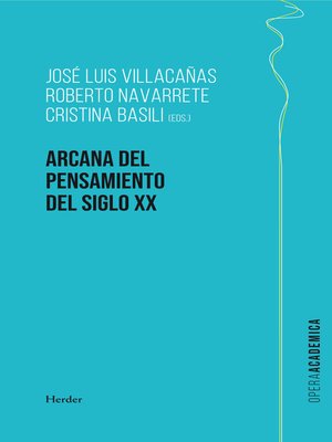 cover image of Arcana del pensamiento del siglo XX
